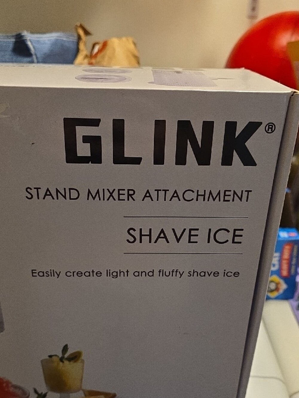 Link Red and White Stand Mixer Shave Ice Attachment - Picture 2 of 5